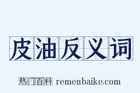 皮油反义词是什么意思的图片